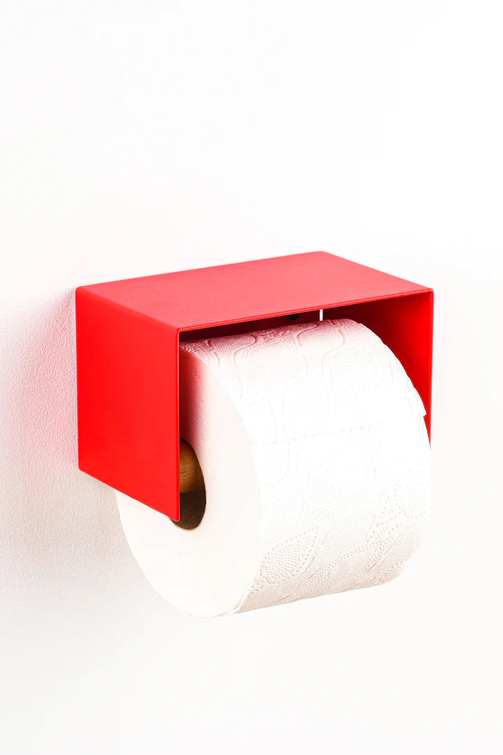 Red Studio Lemström Praia toilet paper holder with shelf