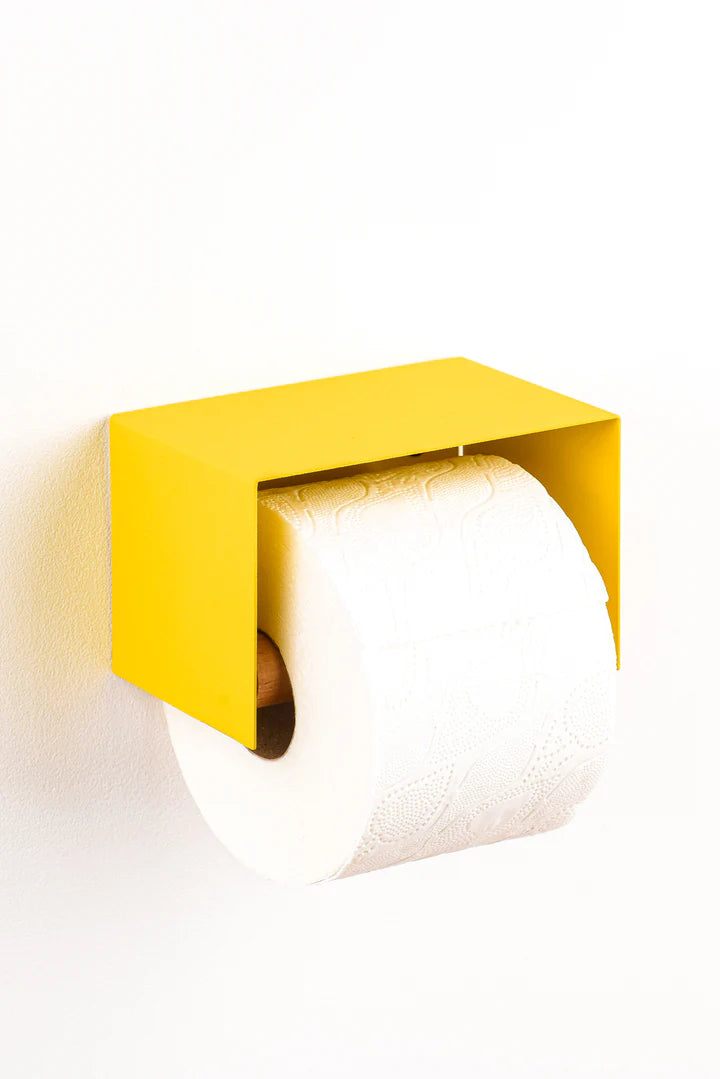 Yellow Studio Lemström Praia toilet paper holder with shelf